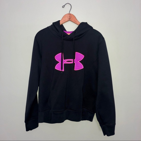 black and purple under armour hoodie